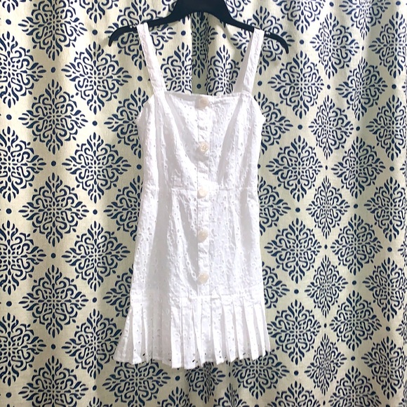 Alexis x Target White Eyelet Mini Dress S - Picture 3 of 9